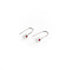 Ruby Dot Earrings in Silver